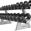 Twin Tier Dumbbell Rack with weights