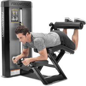 Man using Prone Leg Curl Machine