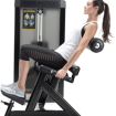 Woman using Back Extension machine