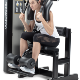 Woman using Abdominal Crunch machine