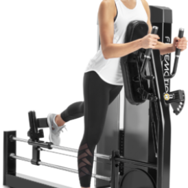 Woman using Glute machine