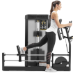 Woman using Glute machine