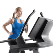 woman running on incline trainer