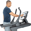 man on incline trainer