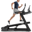 man running on incline trainer