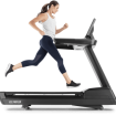 woman running on treadmill