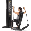 Woman sitting using Multi-Plane Shoulder machine