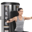 Woman using Chest/Shoulder machine