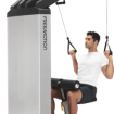 Man using Lat Pulldown / High Row machine